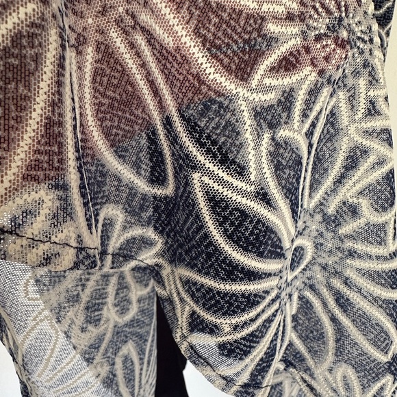 Tommy Hilfiger | Blue and White Fit and Flare Midi Summer Dress | Sheer Dress - Picture 4 of 9